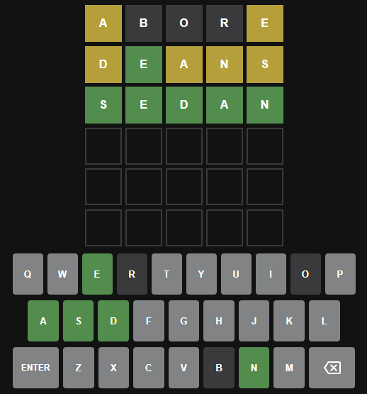 Todays Wordle Solution 571 - 5th Attempt
