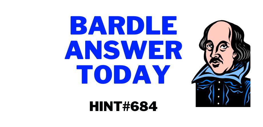 Bardle Answer 684 4 May 2023