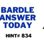 Todays Bardle 834-Hints-Answer-October 01 2023