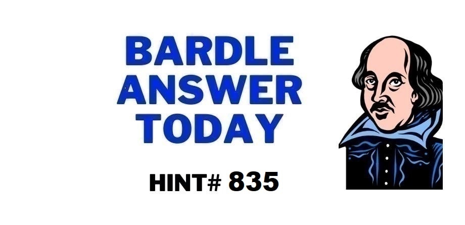 Todays Bardle 835-Hints-Answer-October 02 2023