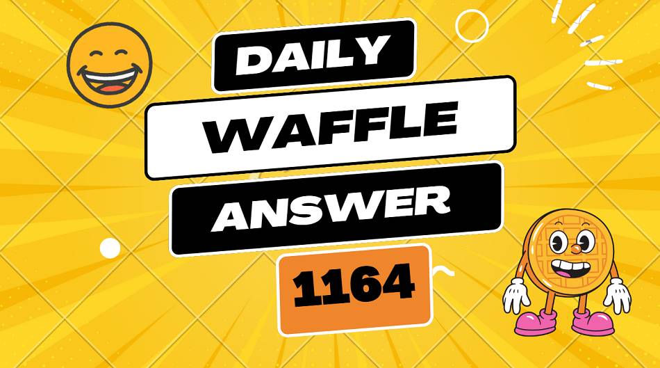 Daily Waffle Answer 1164 - Sunday March 30 2025