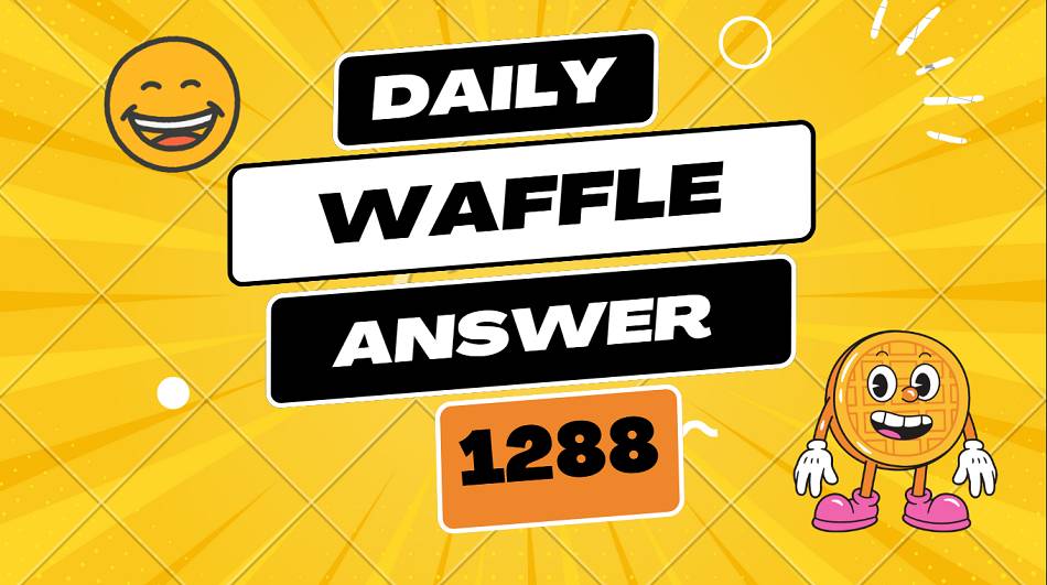 Today's Daily Waffle Answer 1288 - Friday August 01 2025