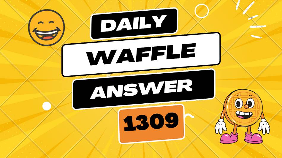 Today's Daily Waffle Answer 1309 - Friday August 22 2025