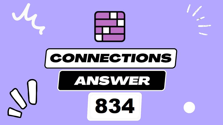 Today’s NY Times Connections 834 Hints, Clues & Answers – September 22, 2025