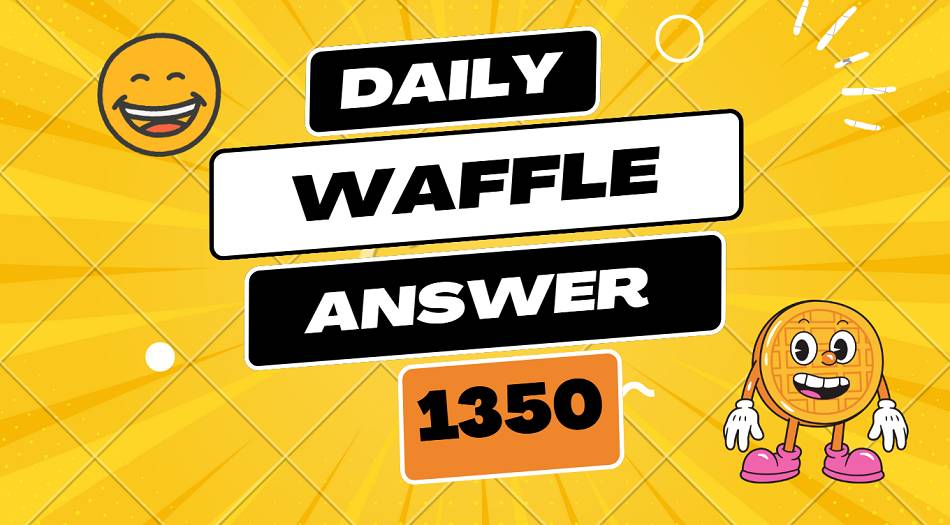 Today's Daily Waffle Answer 1350 - Thursday October 02 2025