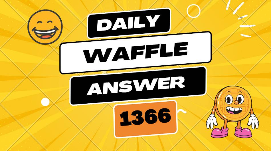 Today's Daily Waffle Answer 1366 - Saturday October 18 2025