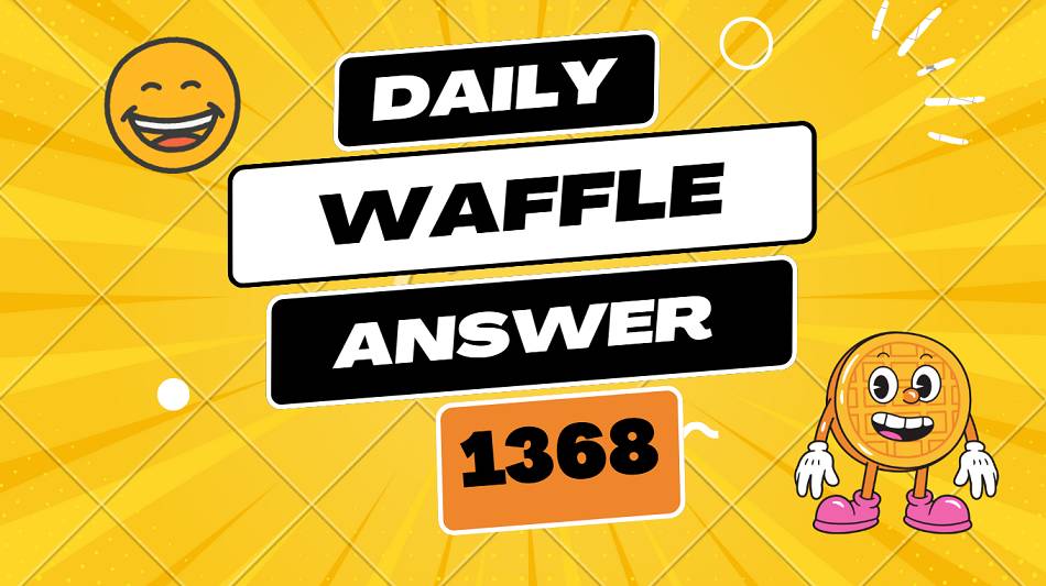 Today's Daily Waffle Answer 1368 - Monday October 20 2025