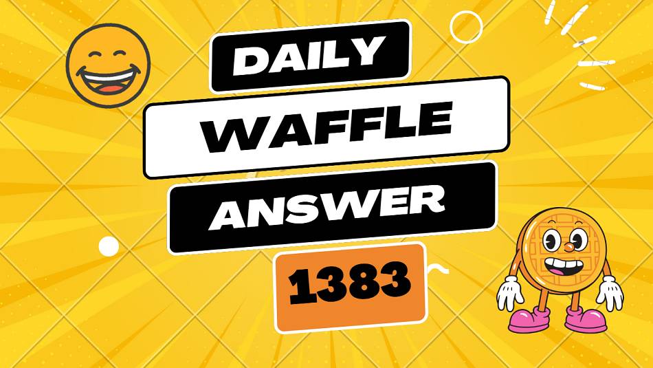 Today's Daily Waffle Answer 1383 - Tuesday November 04 2025